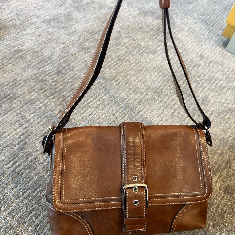 Coach Brown Leather Shoulder Bag